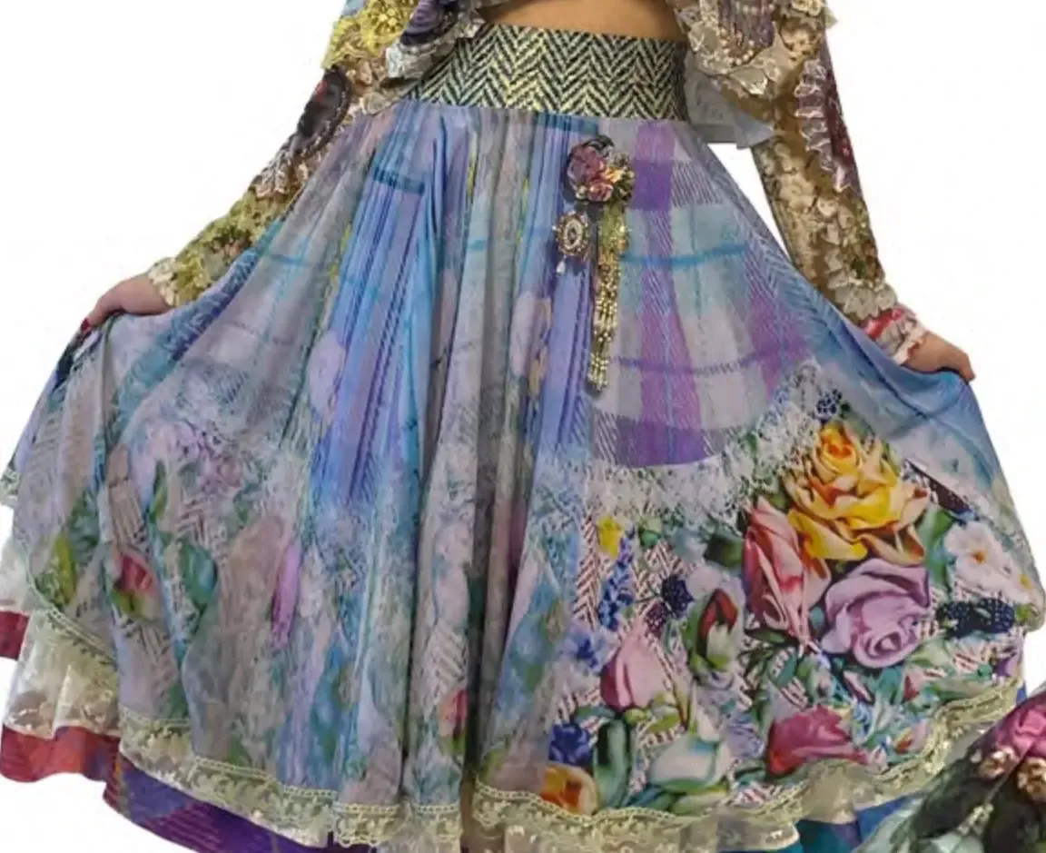IPNG: Mood Flavour Chiffon Midi Illusion Skirt