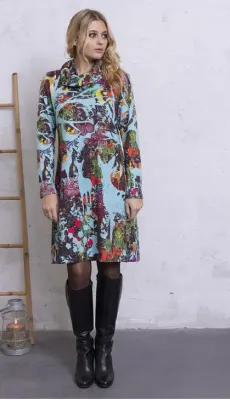 Maloka: Anime Forest Art Sweater Dress