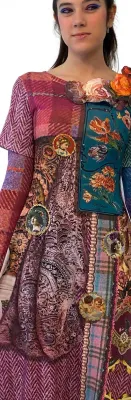 IPNG: Mood Flavour Tweed Illusion Cameo Dress