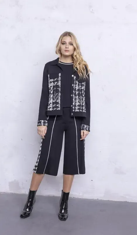 Maloka: The Colors Of Coco Chanel Jacquard Stretch Denim Jacket