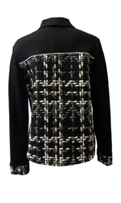 Maloka: The Colors Of Coco Chanel Jacquard Stretch Denim Jacket