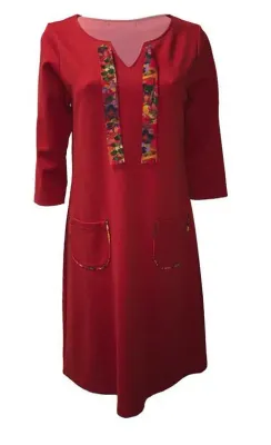 Maloka: Twill Milano Perfect Little Pocket Flared Dress (In Marine Blue only, 1 Left!)