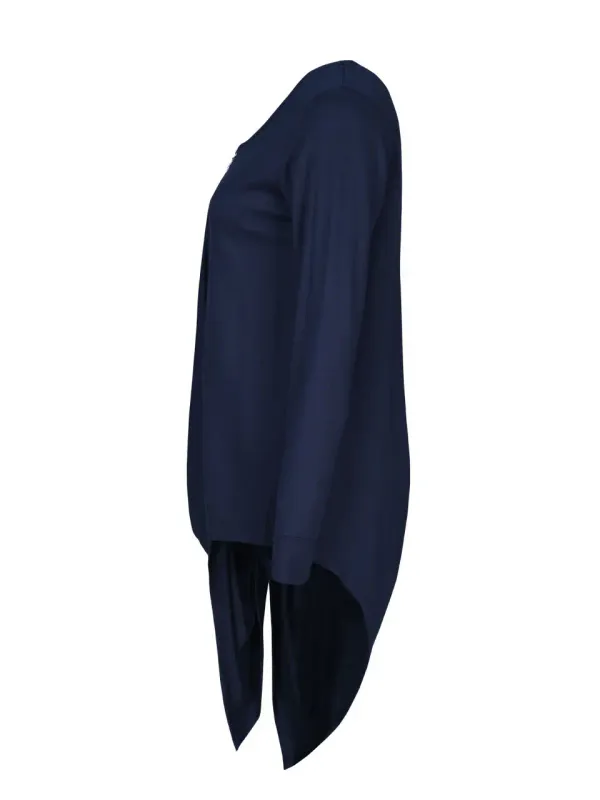 EverSassy By Dolcezza: Asymmetrical Zip Up Long Tunic