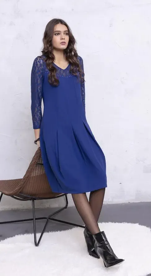 Maloka: Crazy Comfy Colorado Pleated Flared Midi Dress