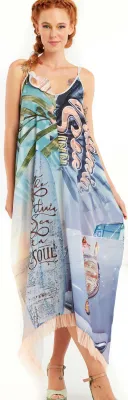 IPNG: Vitamin Sea V-Cut Pocket Maxi Dress
