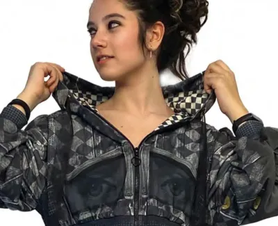 IPNG: Art Is My Body In Rhythm Illusion Hoodie Jacket (Some Ship Immed, Comes In 2 Lengths!)