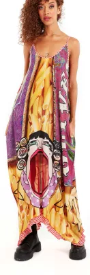 IPNG: Taster's Team V-Cut Pocket Magic Maxi Dress