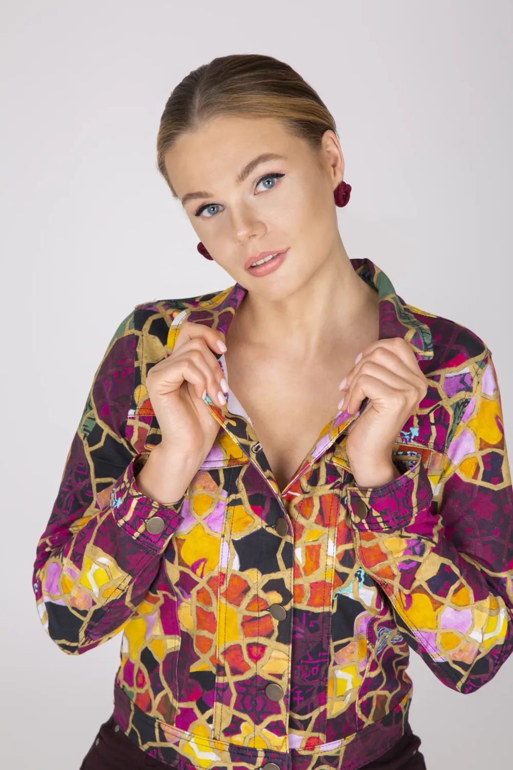 Simply Art Dolcezza: Blessings With Rings Soft Denim Jacket