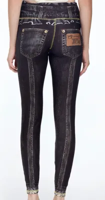 IPNG: Love Me Criss Cross Denim Illusion Legging