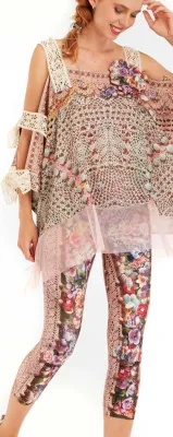 IPNG: Feeling Bloomy Knit Illusion Cropped Legging (Some Ship Immed!)