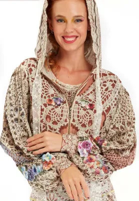 IPNG: Feelin Bloomy Knit Illusion Hoody Puff Jacket (Some Ship Immed!)