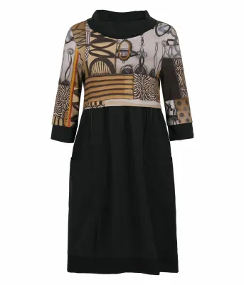Simply Art Dolcezza: Black Butterfly Poetic Metaphor High Waisted Art Dress