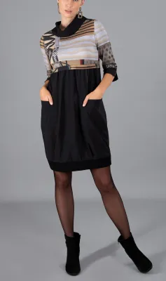 Simply Art Dolcezza: Black Butterfly Poetic Metaphor High Waisted Art Dress