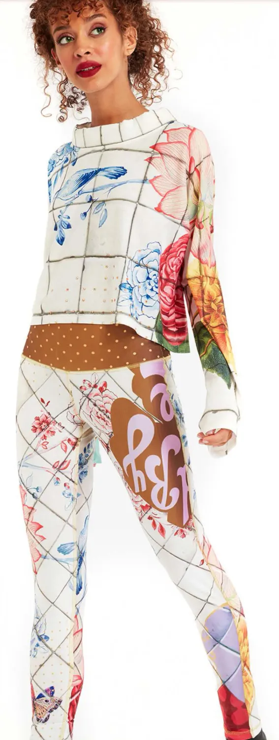 IPNG: Ocean Washed Tiled Illusion Blouse T-Mini