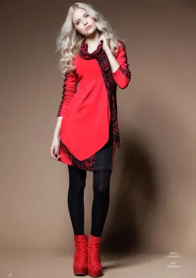 Maloka: Jacquard Janou Asymmetrical Tunic (2 Left in Black!)