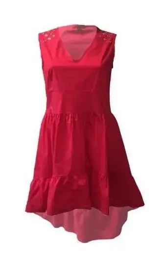 Maloka: All The Rage Ruffles High Low Cotton Poplin Dress/Tunic