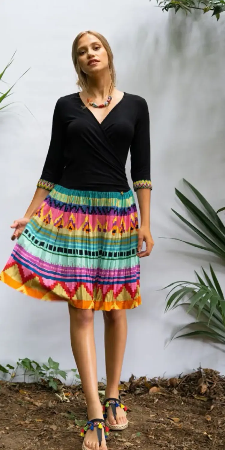 Paul Brial: Mi Vida Love Crossover Bodice Dress (Few Left!)