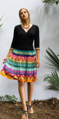 Paul Brial: Mi Vida Love Crossover Bodice Dress (Few Left!)