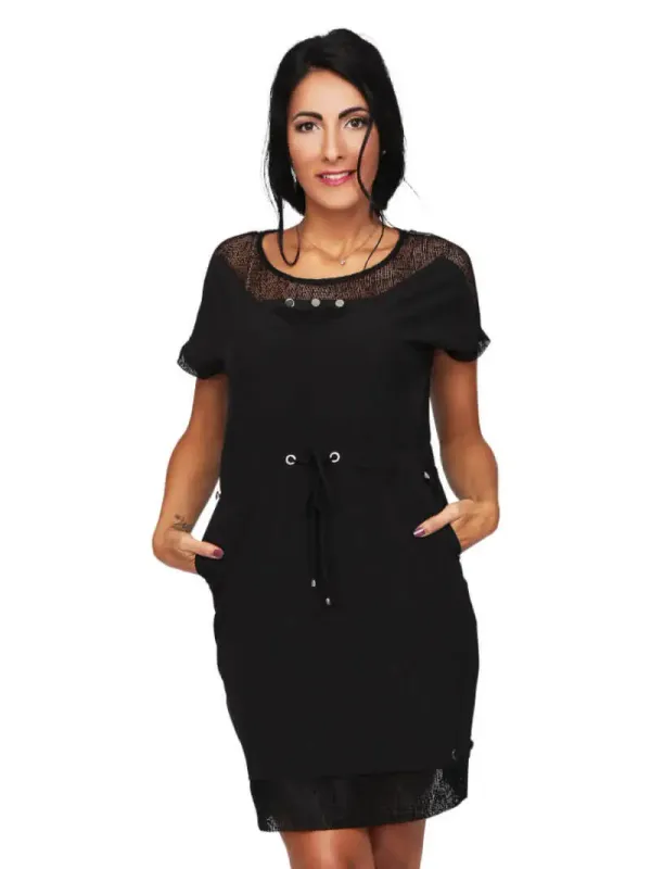 S'Quise Paris: Flirty Waist Tie Pocket Dress