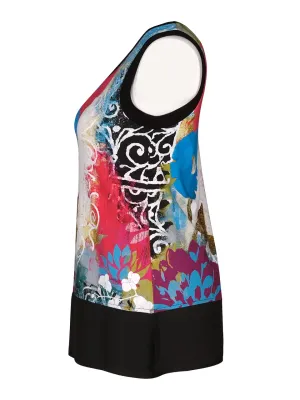 Simply Art Dolcezza: Bali 1 Redux Abstract Art Tunic Tank Top