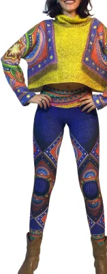 IPNG: Must Color Me Contrast High Waisted Legging (Some Ship Immed!)