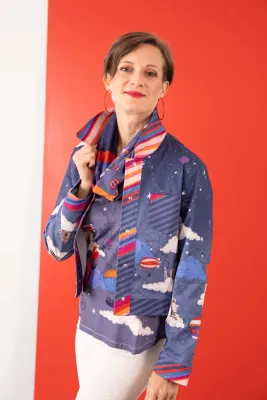 Anatopik: 80 Days Of Fairy Fun Denim Printed Jacket
