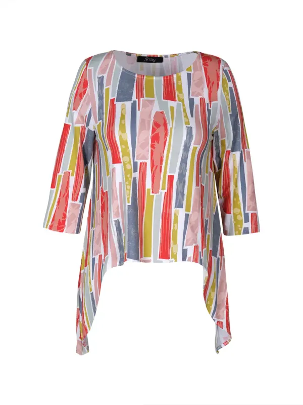 EverSassy By Dolcezza: Art Expression Uneven Hem Tunic