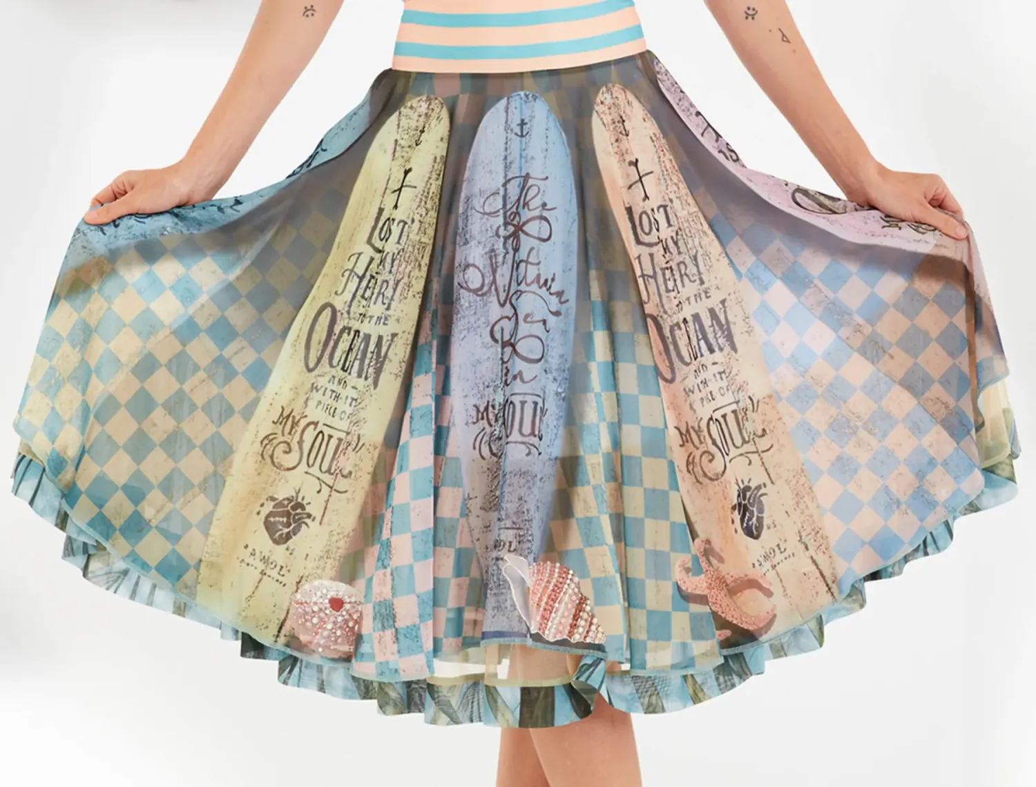 IPNG: Vitamin Sea Ruffle Flared Skirt (Some Ship Immed!)