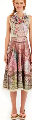 IPNG: Feelin' Bloomy Knit Illusion Zip Dress