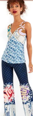 IPNG: Ocean Washed Tiled Illusion Pants