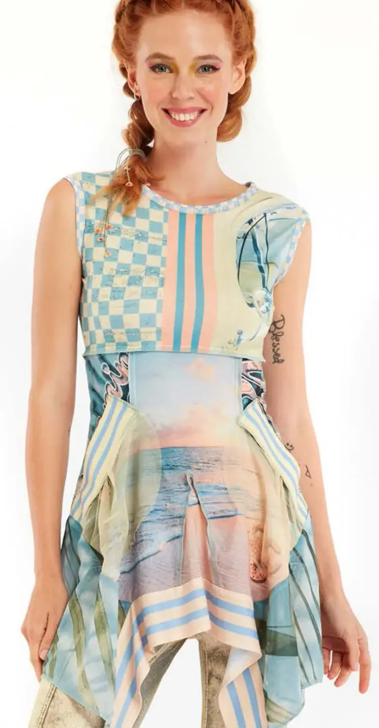IPNG: Vitamin Sea Pocket Flared Illusion Tunic