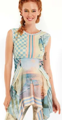 IPNG: Vitamin Sea Pocket Flared Illusion Tunic