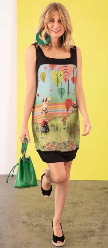 Anatopik: Magical Fairy Garden of Elves  Flared Pocket Dress/Tunic