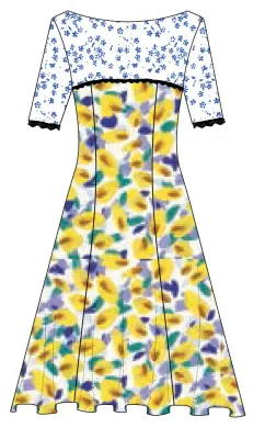 Paul Brial: Lemons &amp; Lavender Flared Sundress