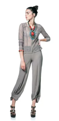 Maloka: Rose Petal Ruched Pant