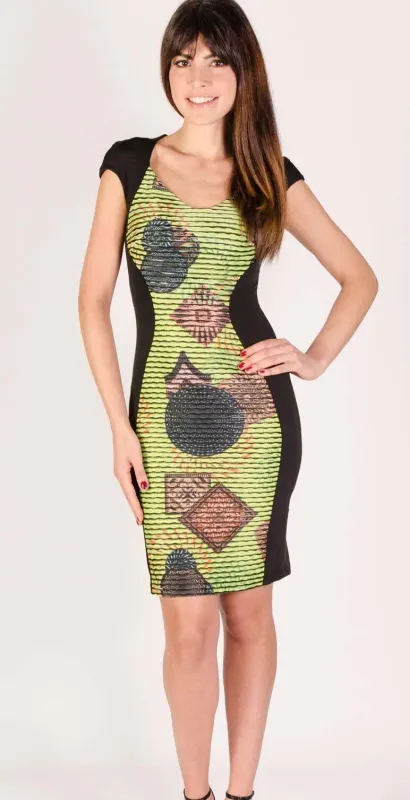 Eroke Italy: Stone Pink Color Block Dress