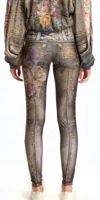 IPNG: Fortune In Flowerland Denim Illusion Legging