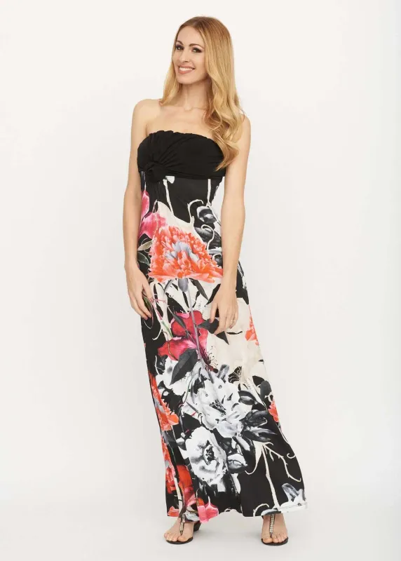 Eroke Italy: Bouquet Bodice Maxi Dress