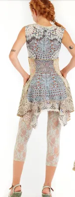 IPNG: Feelin Bloomy Knit Illusion Flared Tunic