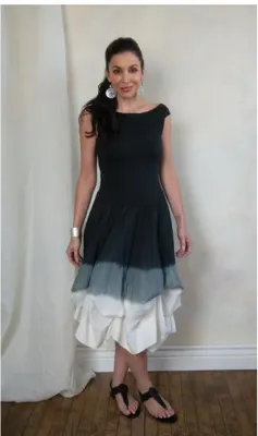 Luna Luz: Sleeveless Tied and Dyed Dress