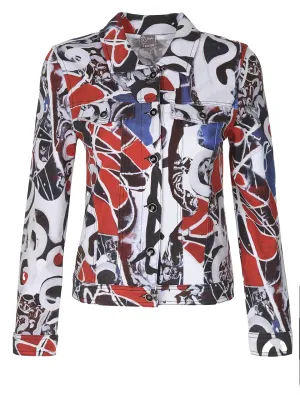 Simply Art Dolcezza: Lovely Lovers Abstract Art Soft Denim Jacket