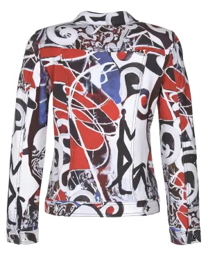 Simply Art Dolcezza: Lovely Lovers Abstract Art Soft Denim Jacket