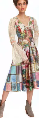 IPNG: Fortune In Flowerland Zip Dress (Some Ship Immed!)