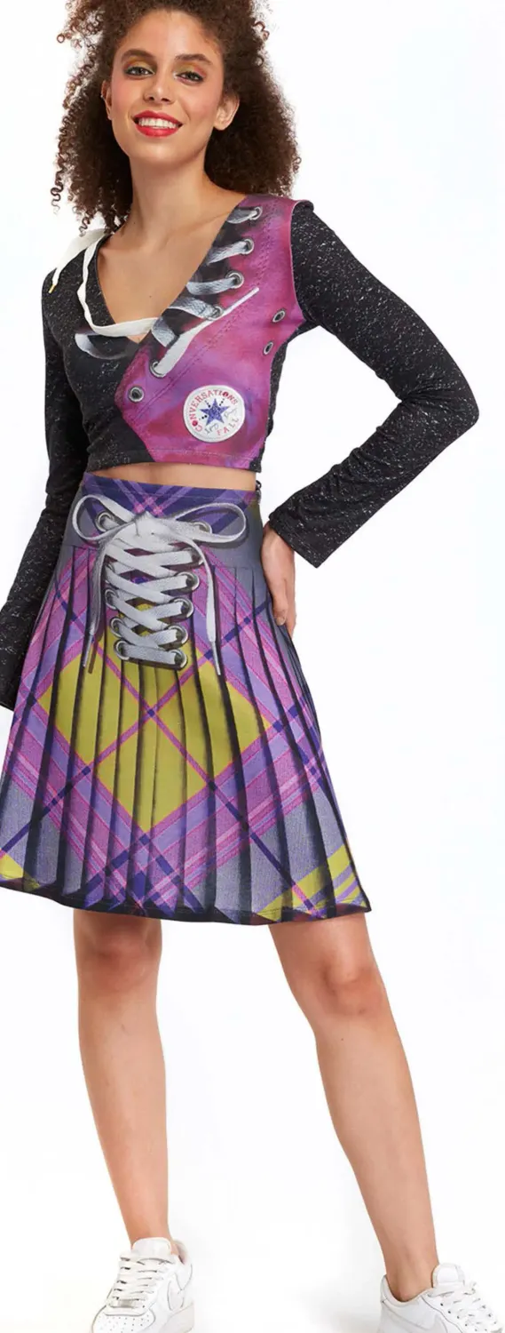 IPNG: Fall Conversations Mini Flared Illusion Skirt