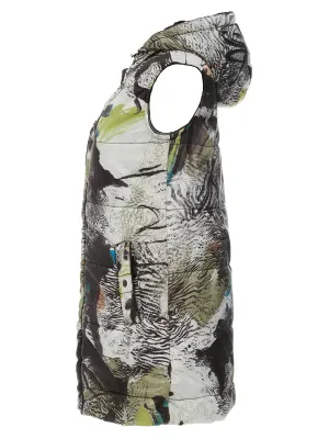 Simply Art Dolcezza: Safari Escape Abstract Art Hooded Long Vest