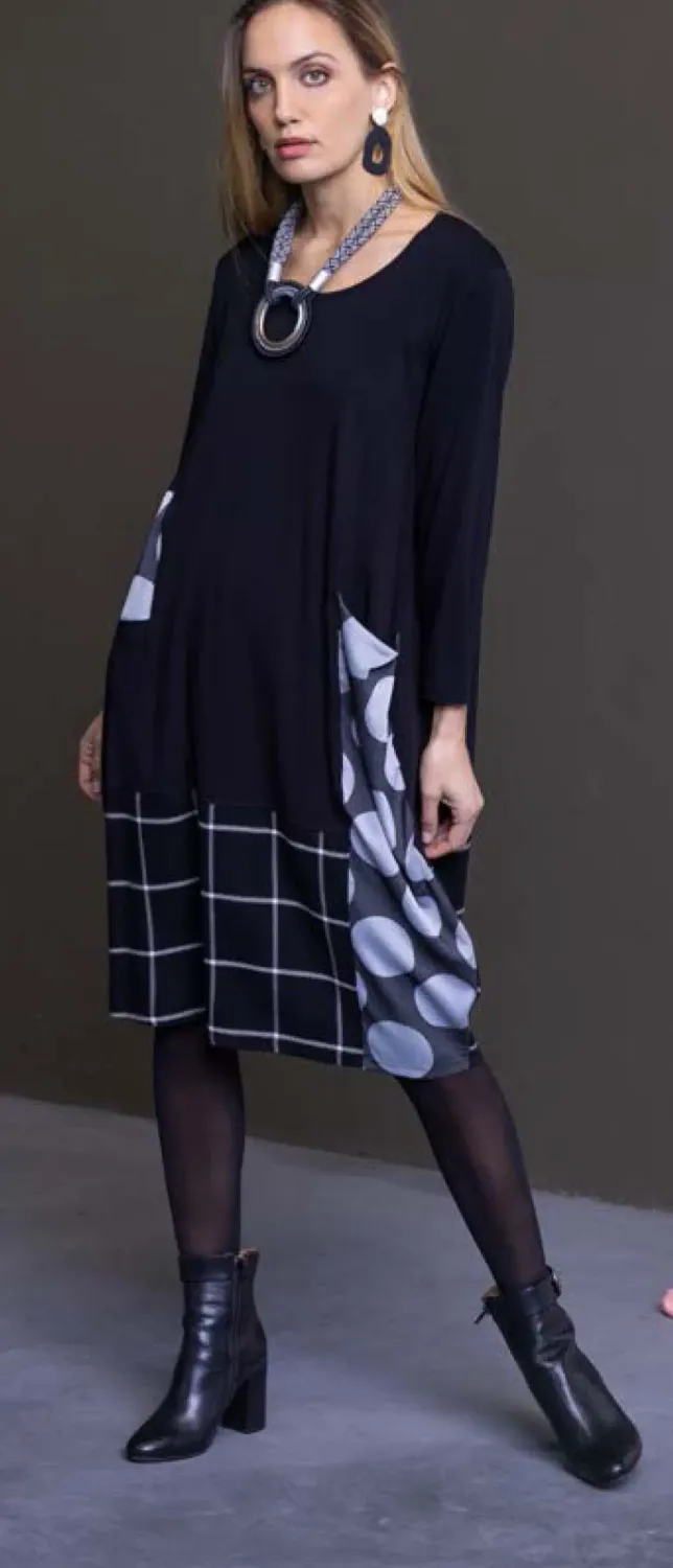 G!oze: Polka Party Patched Dress