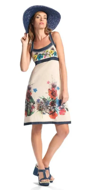 Coline: Creme De La Flowers Sundress (1 Left!)