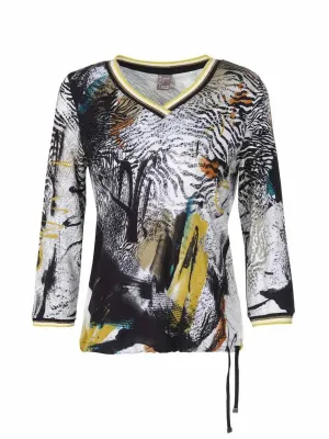 Simply Art Dolcezza: Safari Escape Abstract Art Tie Top