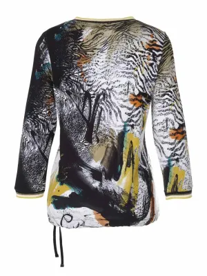 Simply Art Dolcezza: Safari Escape Abstract Art Tie Top