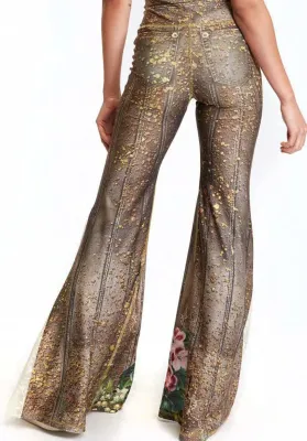 IPNG: Fortune In Flowerland Denim Illusion Comfort Pants